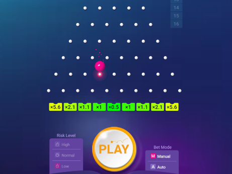 Plinko игра в деморежиме