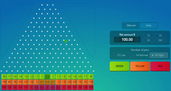 Plinko Spribe дополнильнительная опция игры
